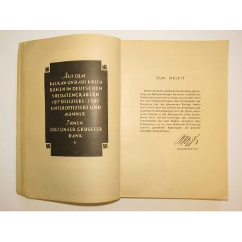 Memoirs Von Serbien bis Kreta 1942 year. Espenlaub militaria